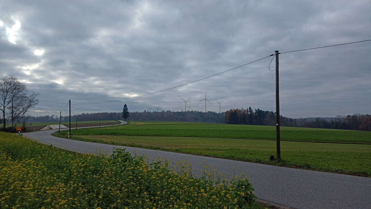 Blick von Haader in Richtung Hinterbach/Hart