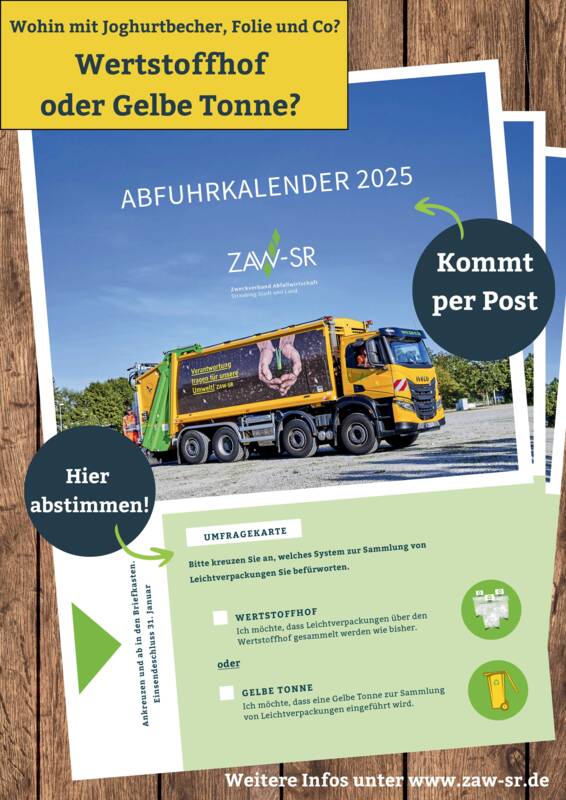ZAW Umfrage Gelbe Tonne